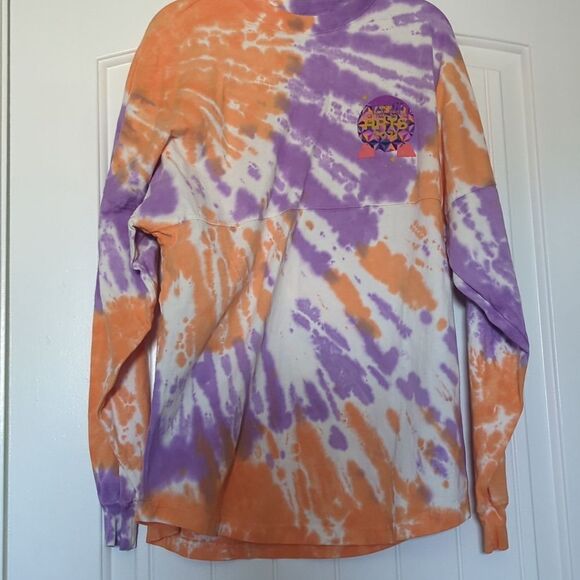 Disney Figment Loves Pigment Spirit Jersey Adult M Purple Orange Tie Dye EPCOT - Picture 1 of 8